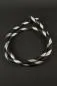 Preview: Shisha Silikonschlauch Striped Black Silver