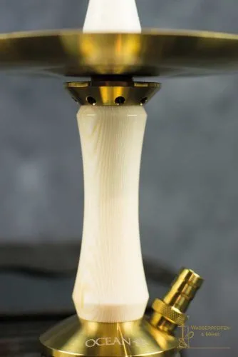 Ocean Hookah Kaif S „Small“ Gold White Wood Säule