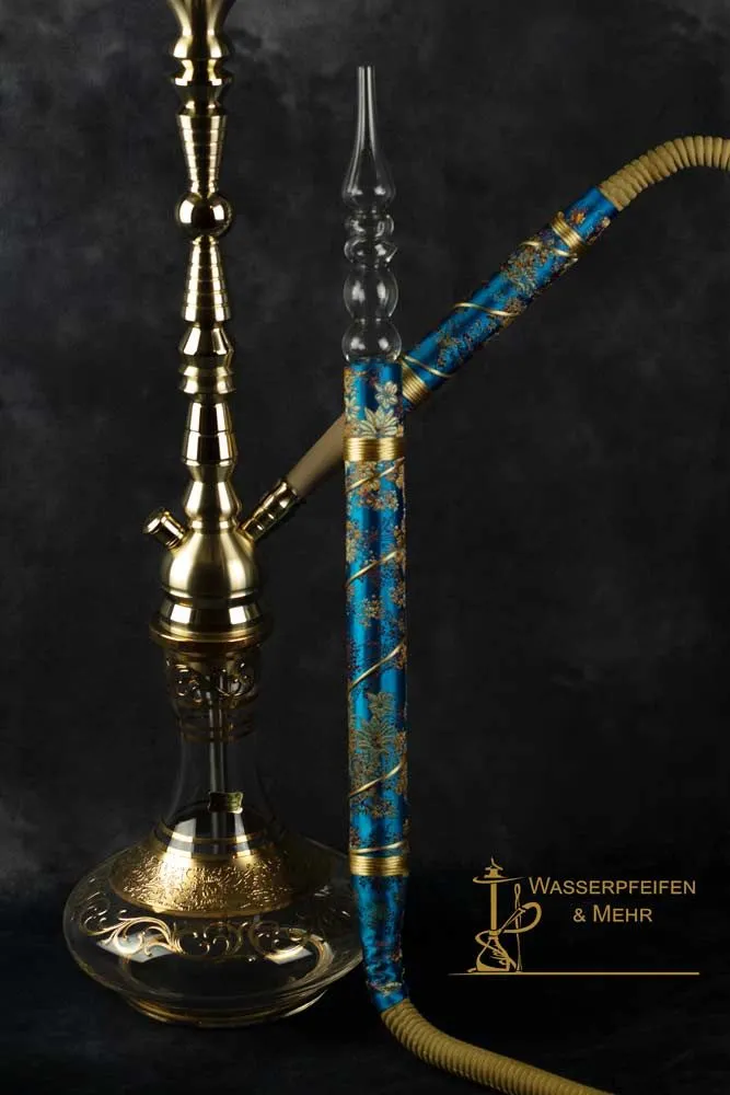 aljamal Ziegenlederschlauch Tinyflower Blue