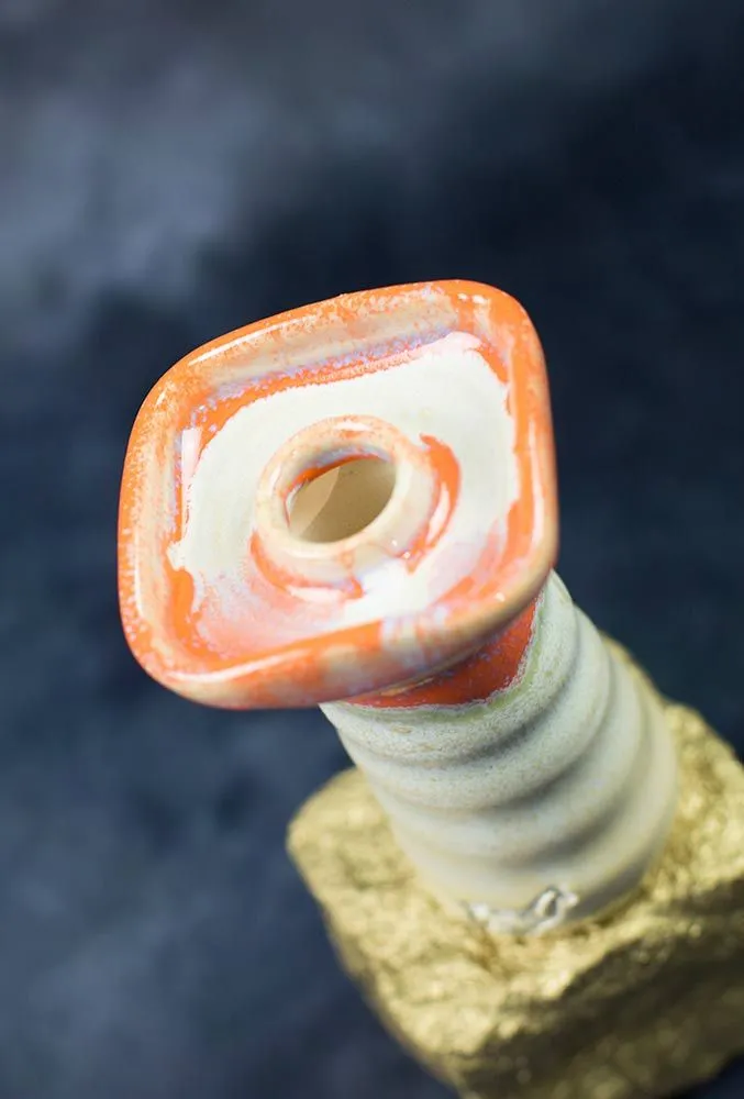 Alpaca Square Bowl Snow Orange