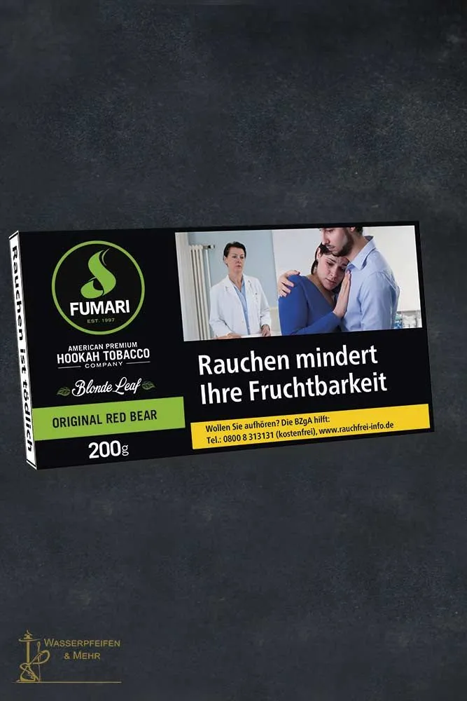 Fumari Shisha Tabak Original Red Bear