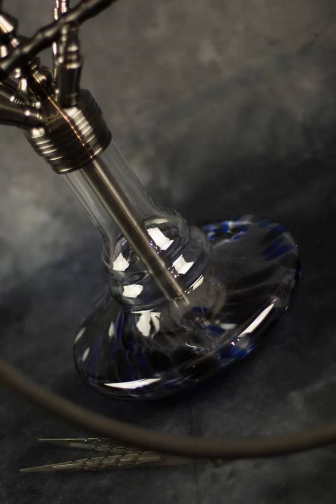 INVI Tesseract Edelstahl Gun Metal Blue Ice Bowl