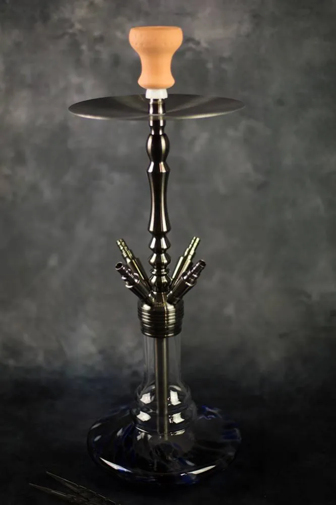 INVI Tesseract Edelstahl Gun Metal Blue Ice ohne Mola