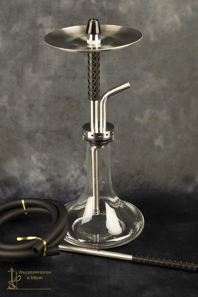 Ocean Hookah Cane "S" Small Black Poly