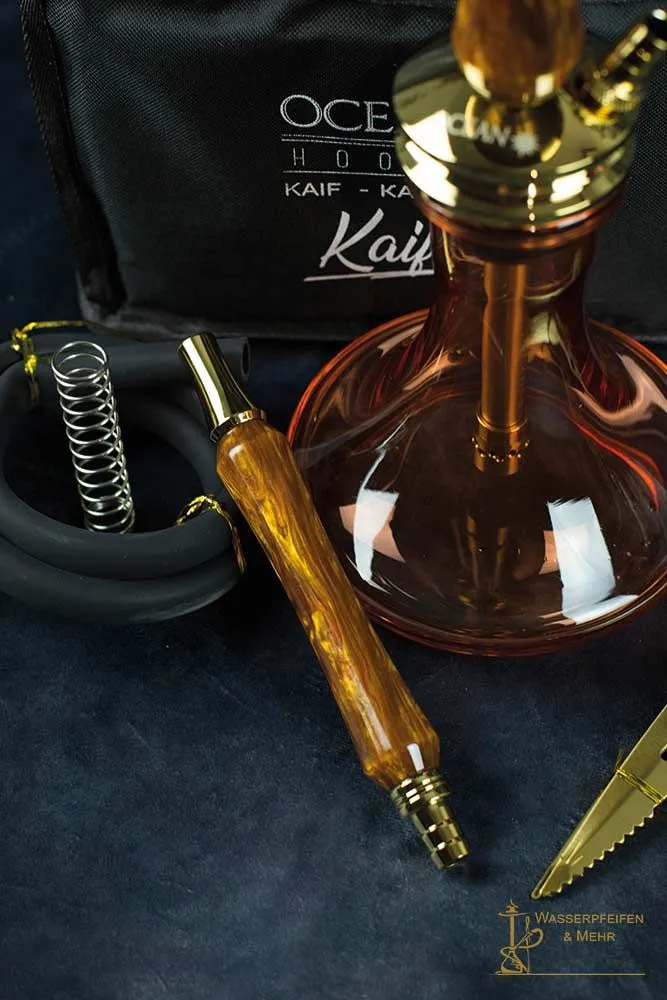 Ocean Hookah Kaif S „Small“ Brass Coffee Polished