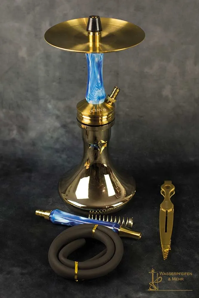 Ocean Hookah Kaif S „Small“ Gold Blue