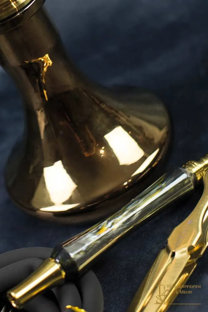 Ocean Hookah Kaif S „Small“ Gold Onyx Gold Mundstück