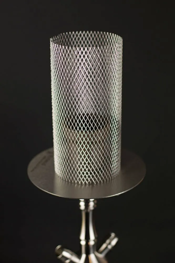 Shisha Windschutzgitter silber