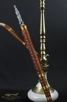 aljamal Lederschlauch rot-gold